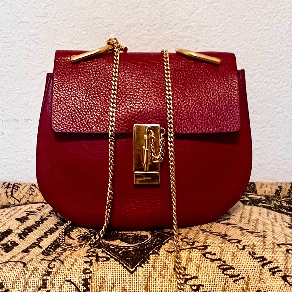 Authentic CHLOE Drew Pebbled leather bag